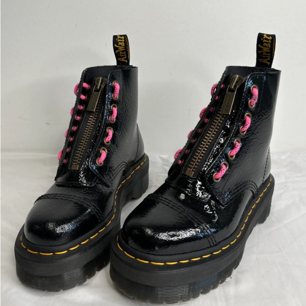 Doc Martens Black Lace Up Platform Boots